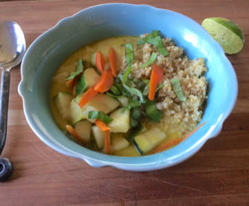 Coconut Curry Zucchini Soup