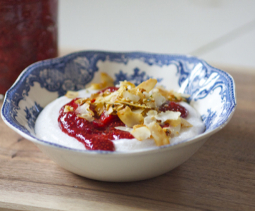 Dairy Free Coconut “Yogurt” and Berry Vanilla Chia Jam