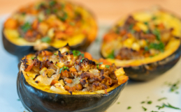 Herbed Turkey Stuffed Squash