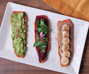 Sweet Potato Toast – 3 ways