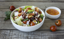 Mediterranean Summer Salad with Goat Cheese Feta